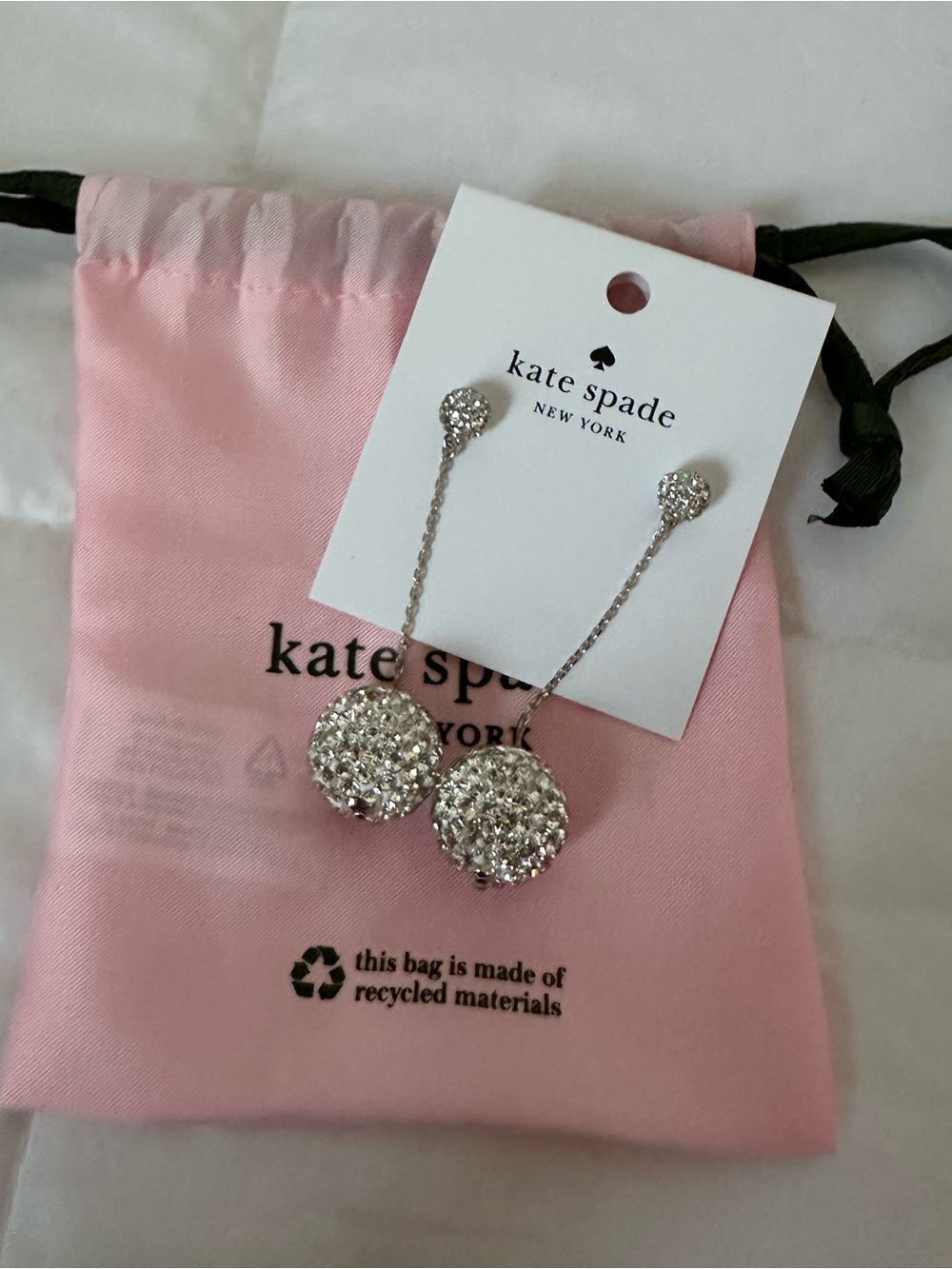 Kate Spade Crystal Drop Dangle Earrings
